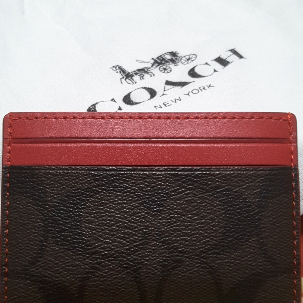 Coach Signature Card Case